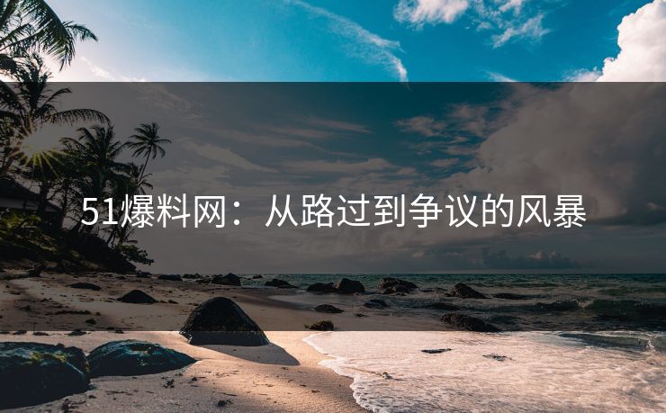 51爆料网：从路过到争议的风暴